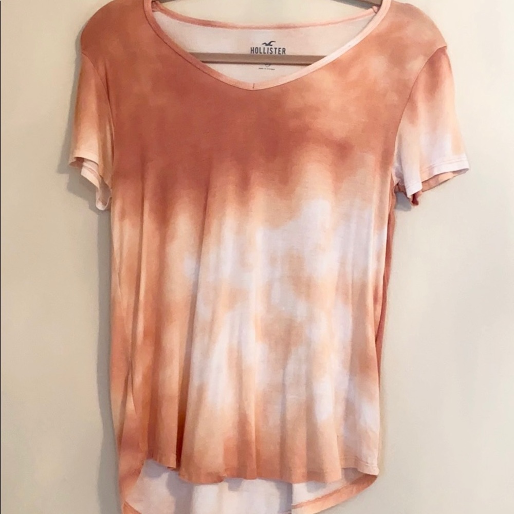 Pink tie dye top
